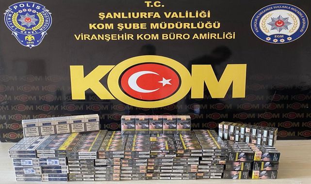 Viranşehir'de kaçak sigara operasyonu! 1 gözaltı