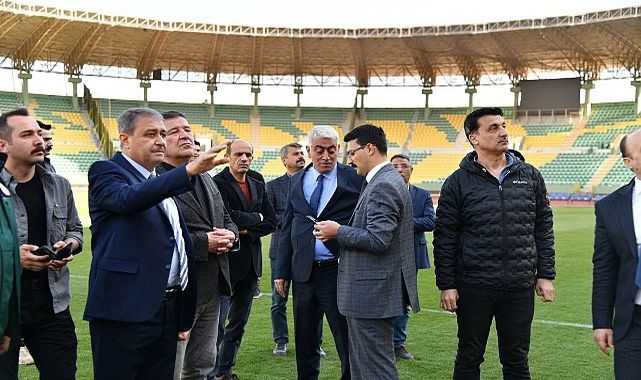 Vali Şıldak, süper kupa için çalışmaları yerinde inceledi