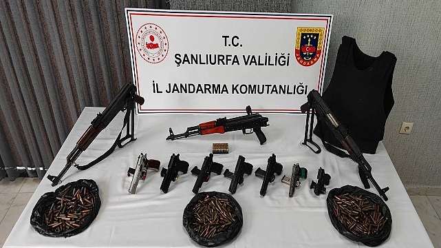 Urfa'da dev operasyon! Kaçak silahlara el konuldu