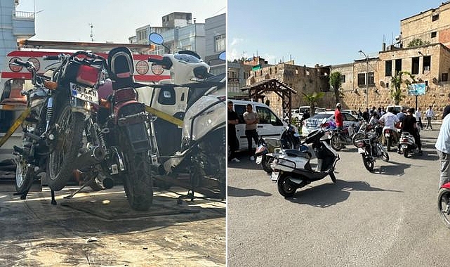 Birecik ilçesinde trafik uygulaması! 93 motosiklet sorgulandı