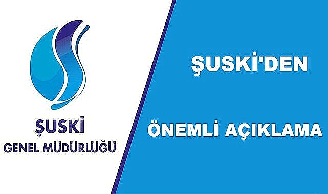 ŞUSKİ'den önemli açıklama! Sudaki koku mevsimsel geçiş