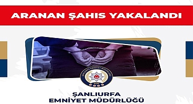 Hırsızlık suçundan arana şahıs, Akçakale'de yakalandı!