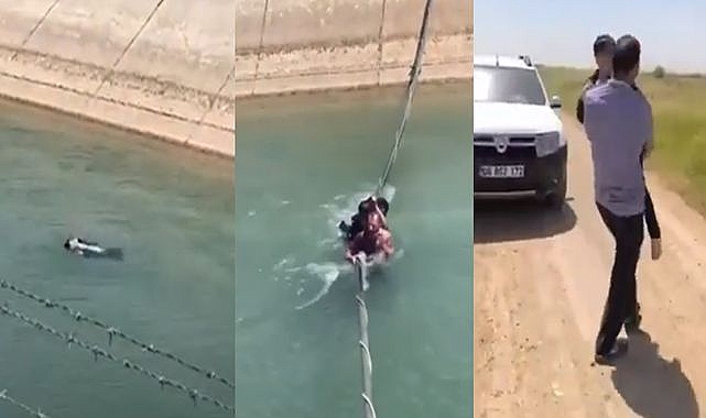 Suruç’ta sulama kanalında mahsur kalan çocuk kurtarıldı