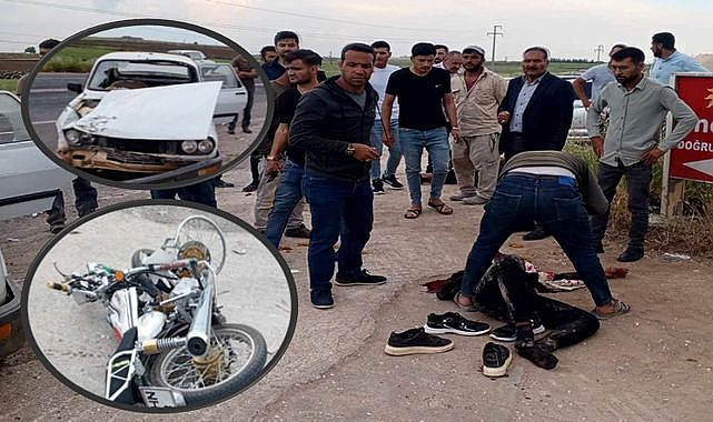 Viranşehir'de trafik kazası! Motosiklet sürücüsü yaralandı