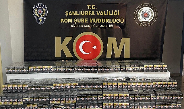 Şanlıurfa'da Kaçak Sigara Ticareti Çökertildi! 812 Karton Ele Geçirildi