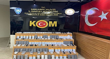 Şanlıurfa KOM’dan Büyük Vurgun!  1 Milyonluk Değerlinde Kaçak Telefon Ele Geçirildi
