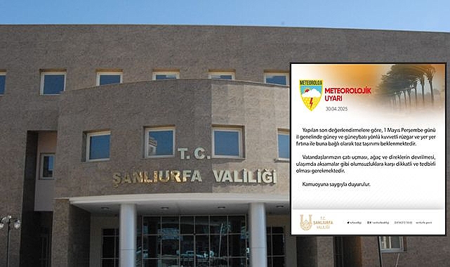 Fırtına Şanlıurfa'ya Geliyor! Valilik Vatandaşları Uyardı