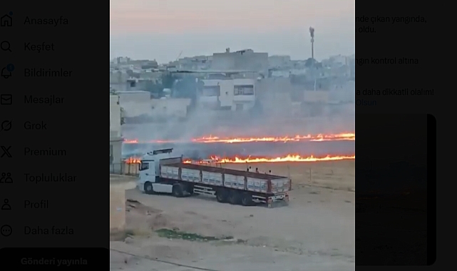 Şanlıurfa'nın Suruç İlçesinde Yangın, Çiftçinin Emeği Kül Oldu!