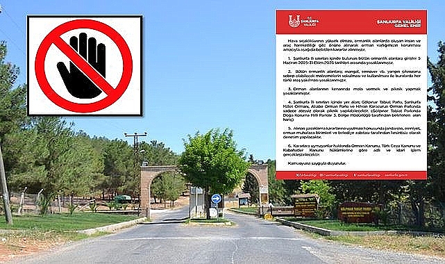 Şanlıurfa’da Orman Yangınlarına Karşı Kritik Yasaklar Yeniden Hatırlatıldı