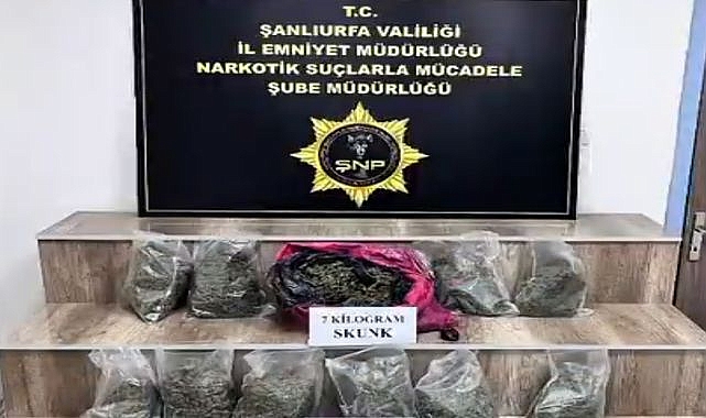 Şanlıurfa Emniyet Müdürlüğü'nden Narkotik Suçlarla Mücadele Operasyonu!