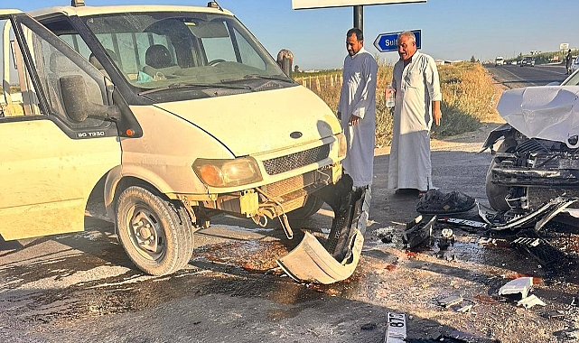 Şanlıurfa'nın Akçakale İlçesinde Trafik Kazası! Maddi Hasar Meydana Geldi