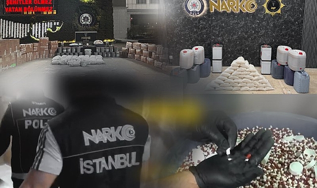 1,5 Milyon Uyuşturucu Hap ve Yüzlerce Kilo Maddeye El Konuldu!