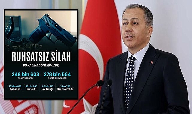 81 İlde Eş Zamanlı Silah Operasyonu 1 Haftada 1.867 Silah Ele Geçirildi!