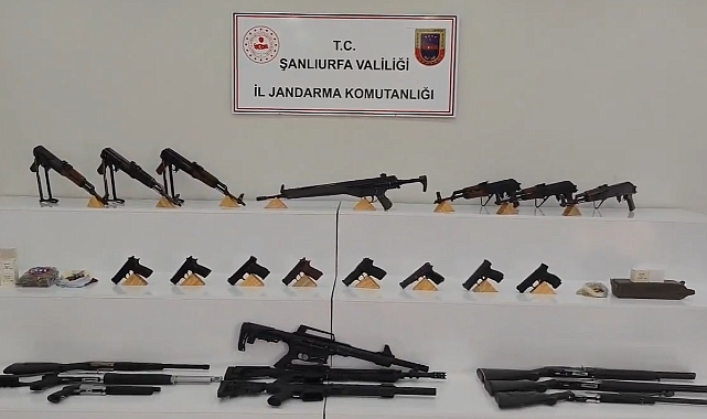 Şanlıurfa’da Büyük Silah ve Uyuşturucu Operasyonu Çok Sayıda Kişi Gözaltına Aldı