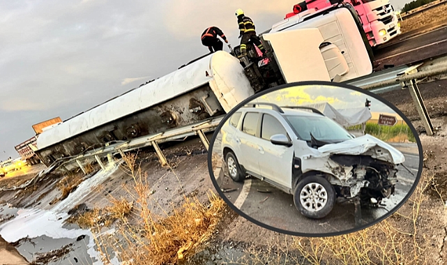 Şanlıurfa'da Kırmızı Işıkta Bekleyen Otomobile Tanker Çarptı! Çok Sayıda Yaralılar Var