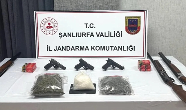 Viranşehir’de Narkotik Operasyonu Çok Sayıda Silah ve Uyuşturucu Ele Geçirildi