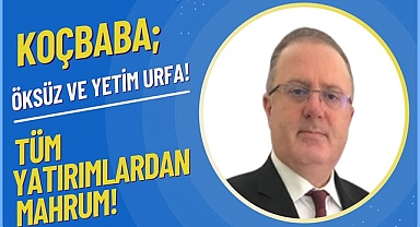 İş İnsanı ve Siyasetçi Koçbaba: "Şanlıurfa'da Yatırım Programı Çökmüş Durumda!"