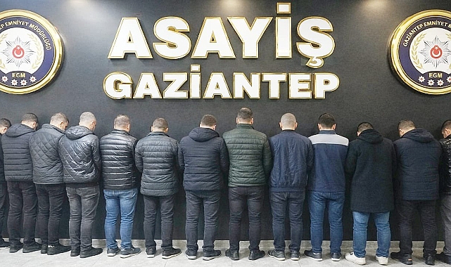 Gaziantep’te Silahlı Kavgaya Karışan 16 Şüpheli Yakalandı