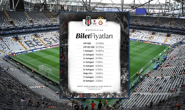 Beşiktaş–Galatasaray Derbisinde Bilet Fiyatları Açıklandı! Fiyatlar Dudak Uçuklattı