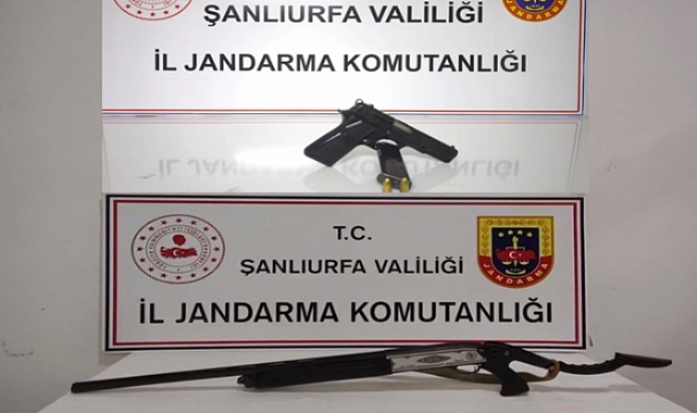 Şanlıurfa’da Yasa Dışı Silah Bulunduran 3 Kişi Adli İşleme Tabi Tutuldu!