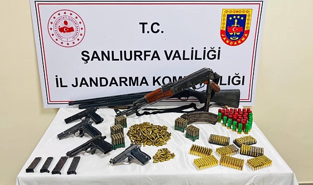Şanlıurfa'da Operasyon Yasa Dışı Silahlar Tek Tek Ele Geçirildi