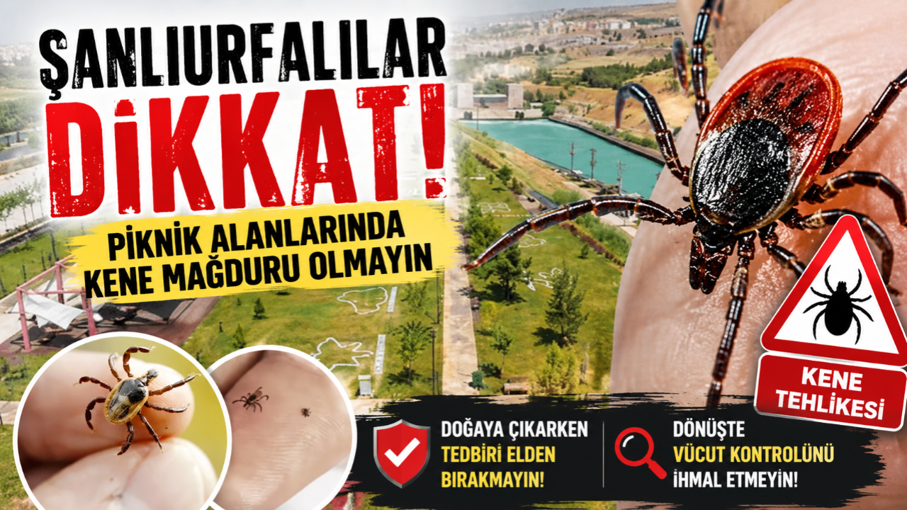 Şanlıurfa'da Piknik Sezonunu Açıldı! Kene Vakalarına Dikkat