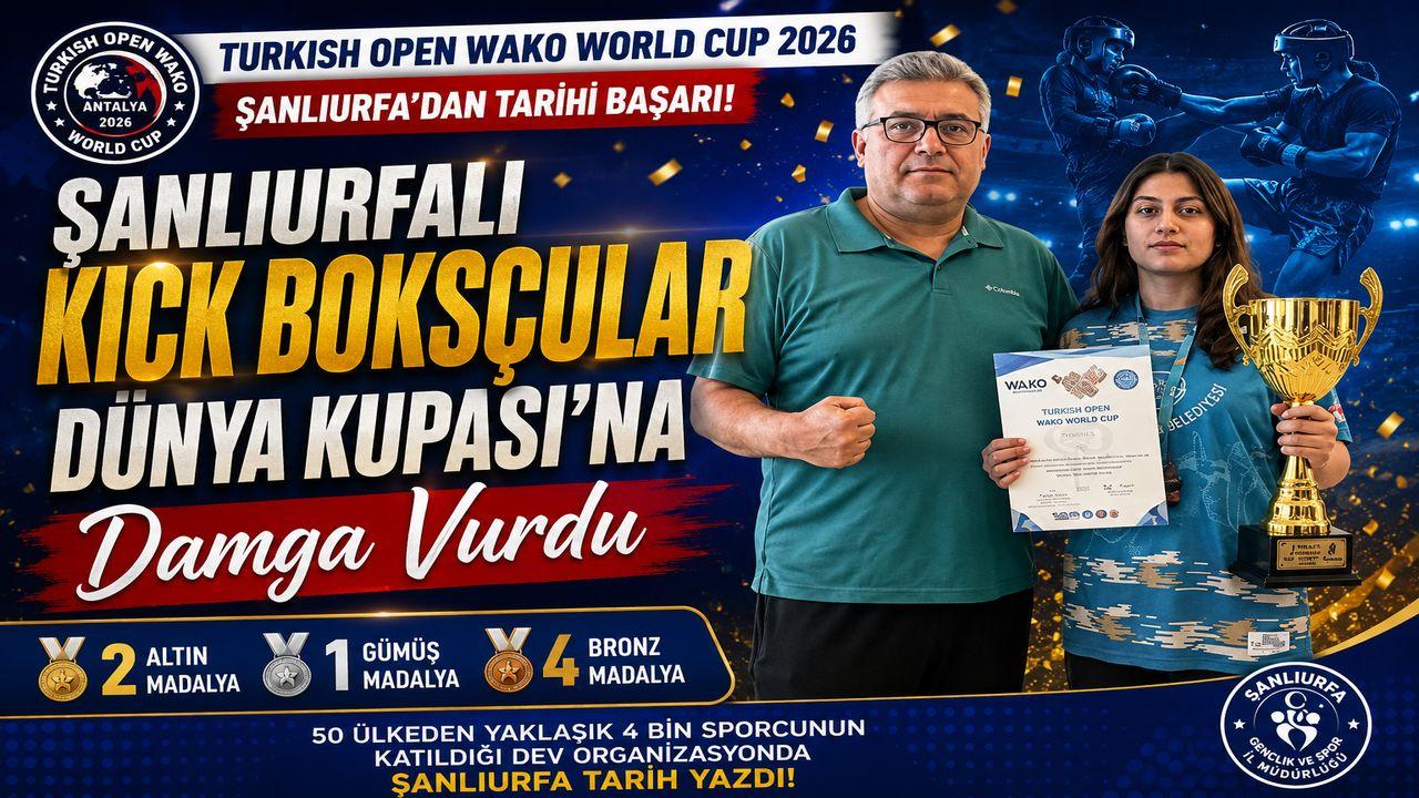 Şanlıurfalı Kick Boksçular Dünya Kupası’na Damga Vurdu