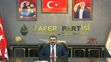 Zafer Partisi Karaköprü İlçe Başkanı İbrahim Halil Yakıcı’dan 19 Mayıs Mesajı