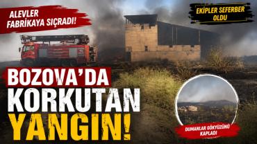 Bozova’da Korkutan Yangın! Alevler Pamuk Fabrikasına Sıçradı