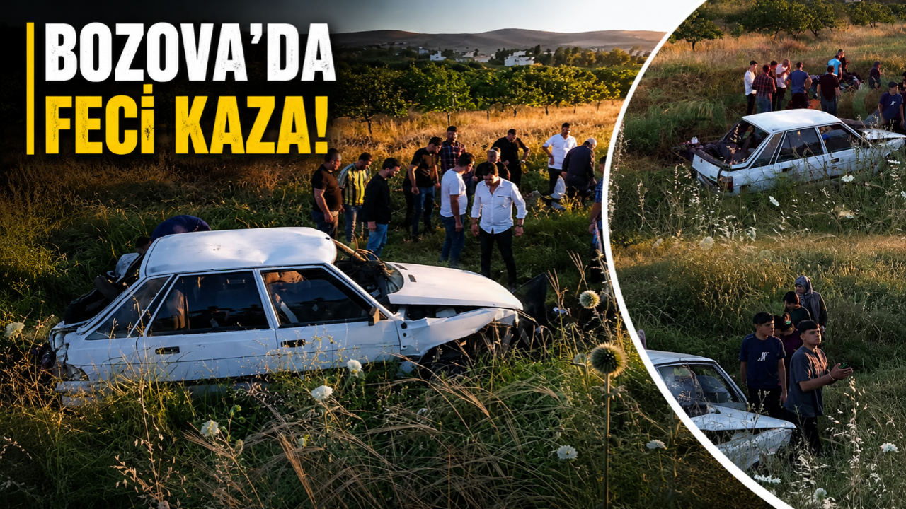 Bozova’da Otomobil Şarampole Yuvarlandı