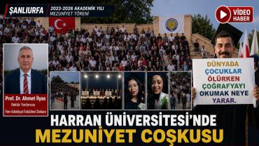 Harran Üniversitesi’nde Mezuniyet Coşkusu Öğrenciler Kep Attı