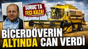 Suruç'ta Feci Kaza! Biçerdöverin Altında Can Verdi