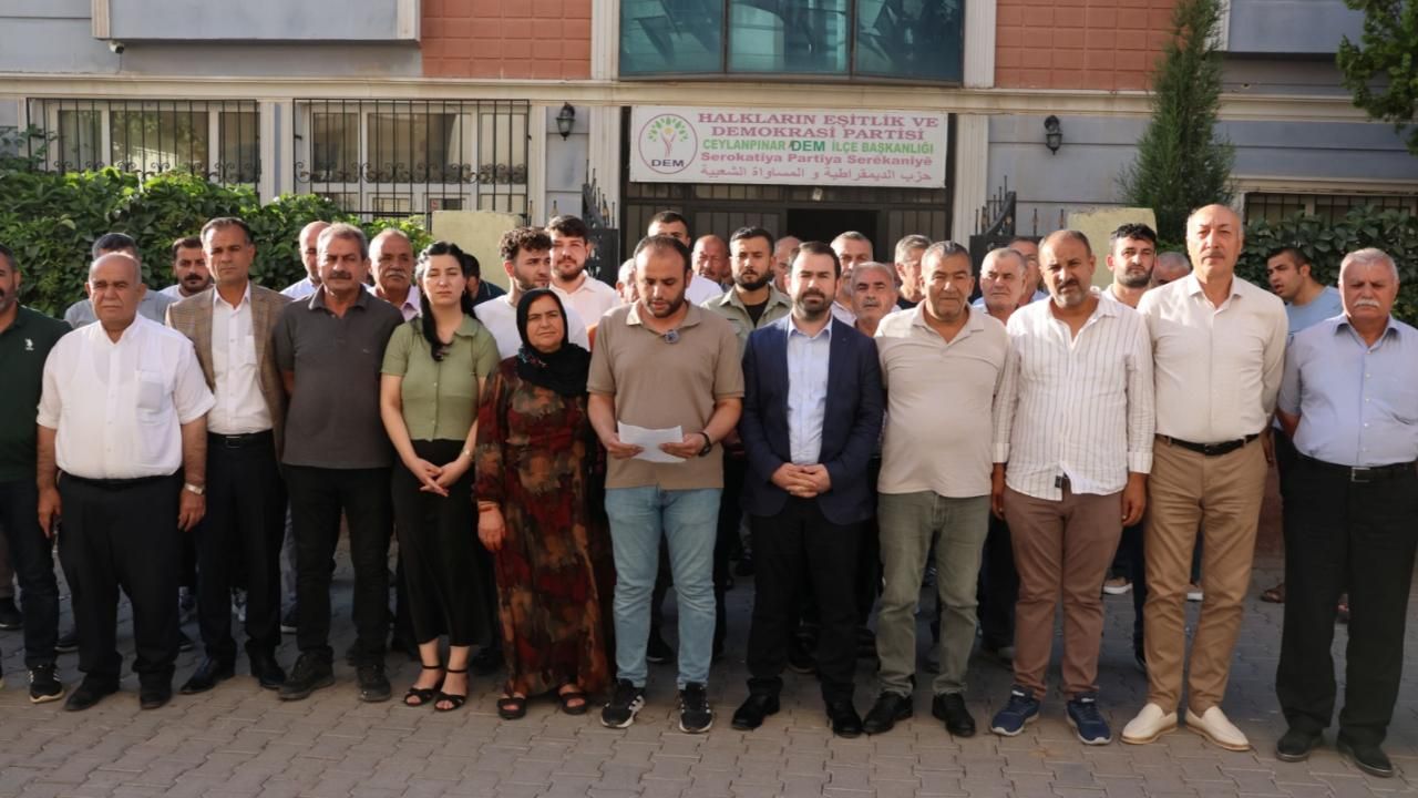 DEM Parti'den Ceylanpınar Belediyesi ve Eşbaşkana yönelik iddialara tepki