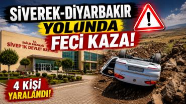 Siverek-Diyarbakır Karayolu'nda Korkutan Kaza! 4 Yaralı
