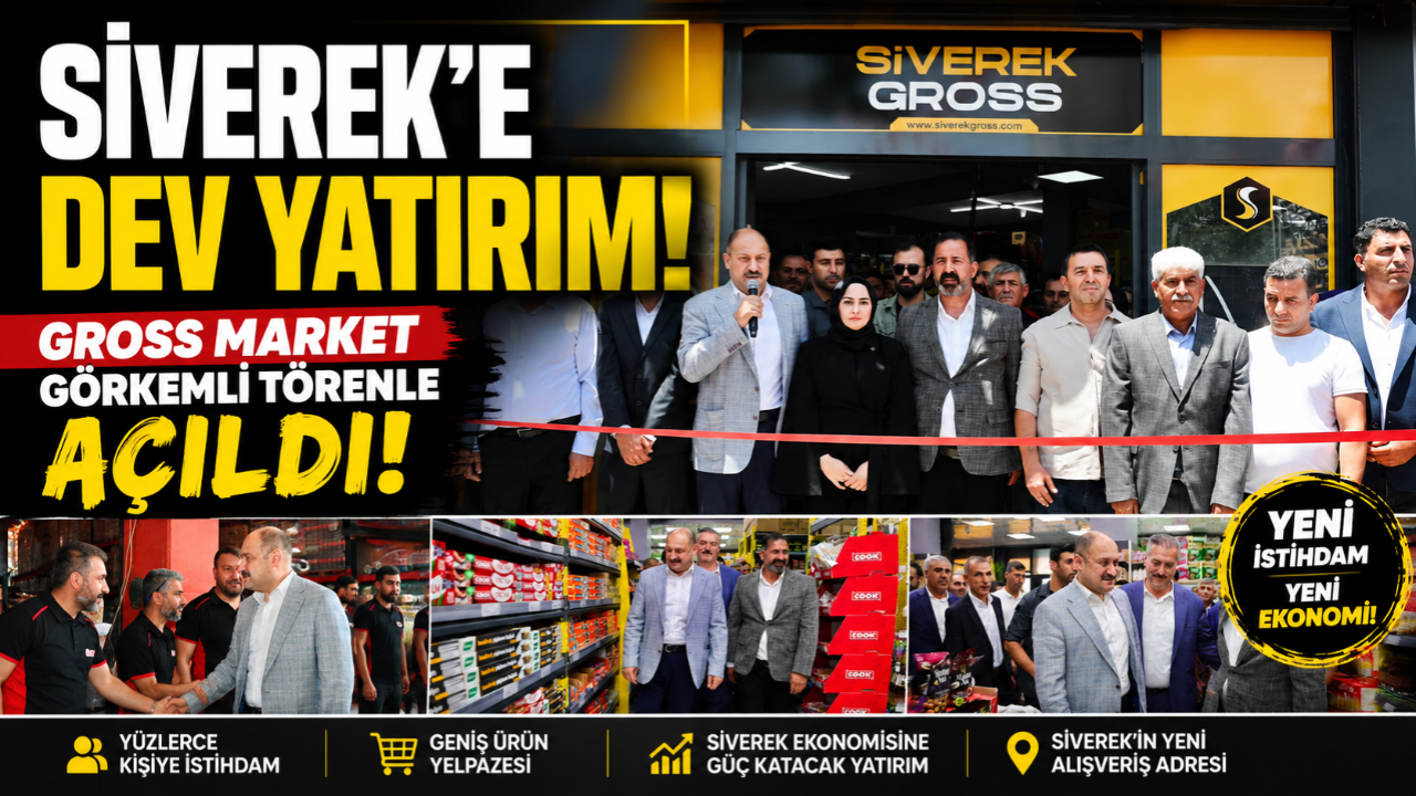 Siverek'te Büyük Açılış! Gross Market Kapılarını Açtı